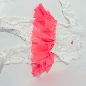 3 mo carters girls onsie footed never worn